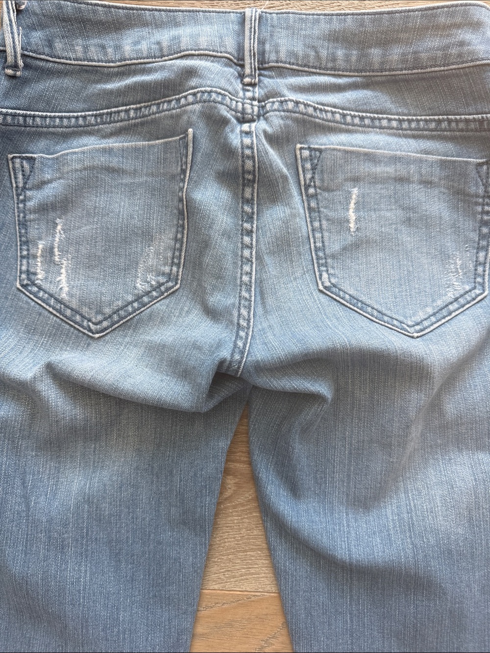 Vintage Victoria’s Secret Siren London Light Blue Distressed Skinny Jean-Size 4 - Picture 5 of 7